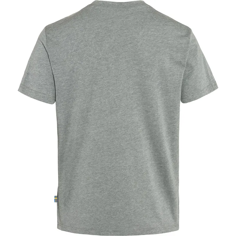 Fjallraven Womens Fox Boxy Logo Tee Grey-Melange-1